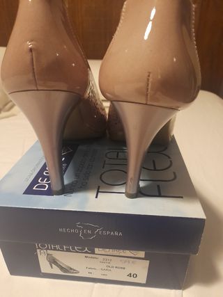 Zapatos de Salón Beige