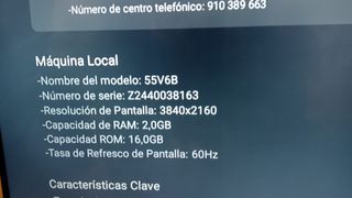 TV TCL 55" + Soporte