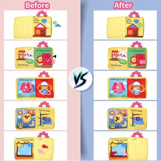 Libro de Tela para Bebés - Aprendizaje Temprana