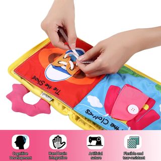 Libro de Tela para Bebés - Aprendizaje Temprana