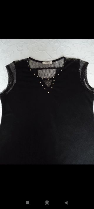 Camiseta Negra Mujer Talla S