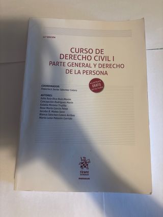 Curso de Derecho Civil I. Parte general y Derec...