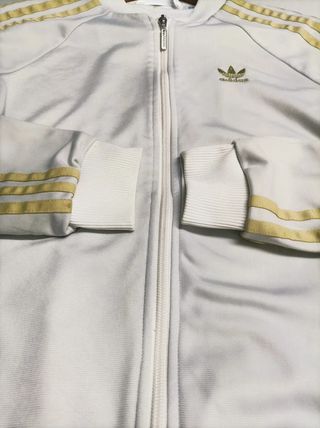 Chaqueta Adidas Vintage Talla M Dorada
