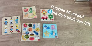 Lote 5 Puzzles Infantiles
Disponemos de mas tipos
