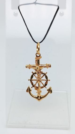J-0758 Cruz Marinera Oro 18K 