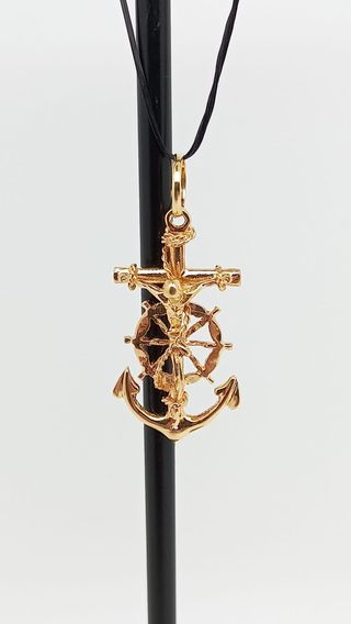 J-0758 Cruz Marinera Oro 18K 