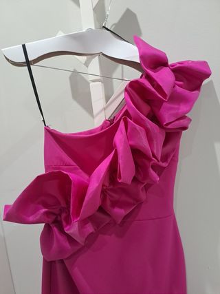 Vestido buganvilla con volantes , precioso vestido