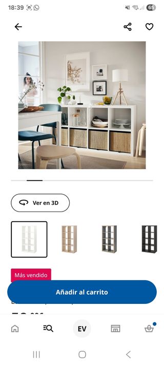 Estantería Kallax Blanca Madera