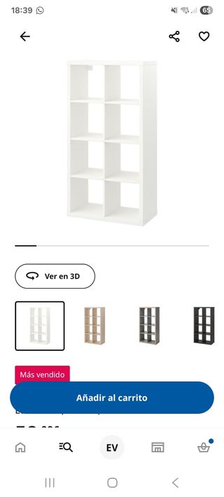 Estantería Kallax Blanca Madera