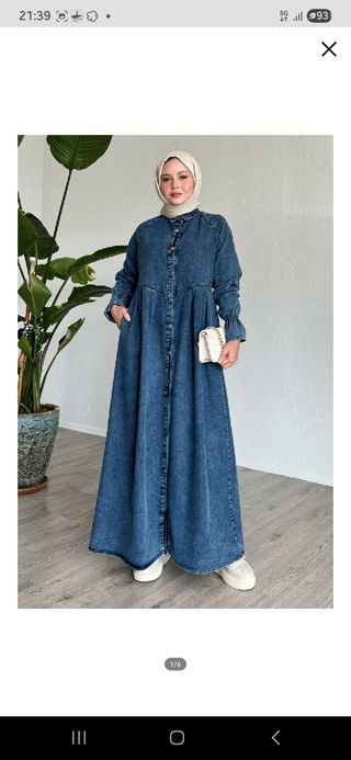 Abaya Vaquera Azul
