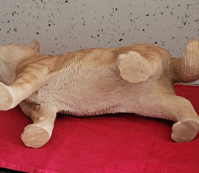 Gato realista resina tamaño real