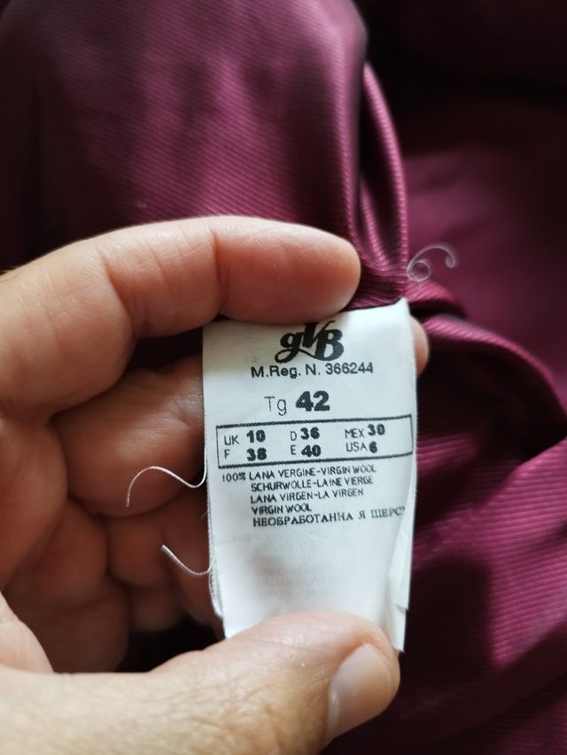 Completo giacca e pantalone Caractère viola