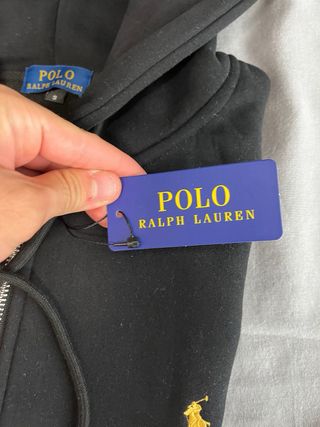 Sudadera Ralph Lauren Negra con Cremallera