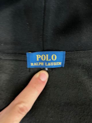 Sudadera Ralph Lauren Negra con Cremallera