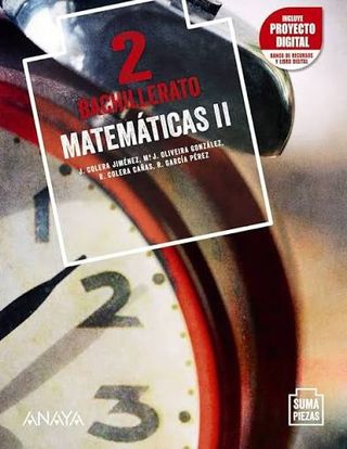 Libro Matemáticas II 2°Bachillerato