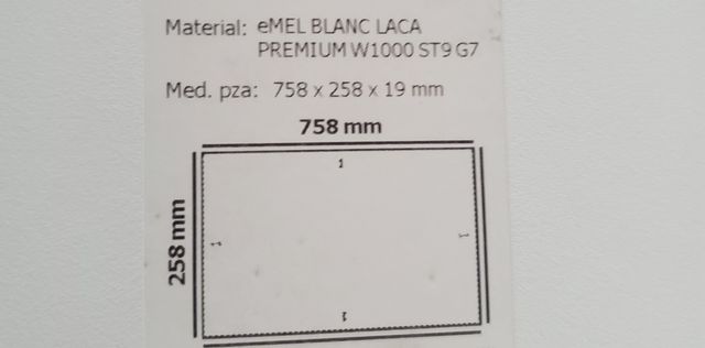 Tablas/baldas. blancas para estanterías