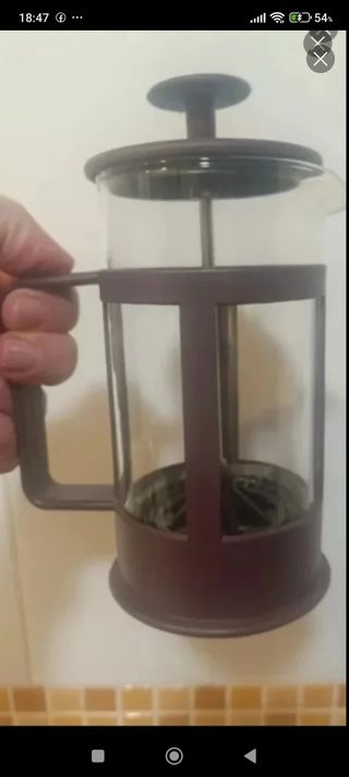 Cafetera Francesa Vidrio y Metal