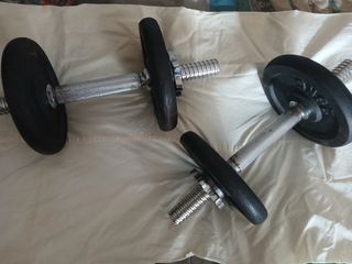 Mancuernas ajustables con discos
