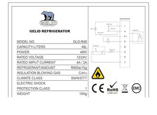 Nevera compresor 12-24v Gelid R48