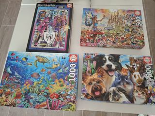 4 Puzzles Educa Niños: Monster High, Hadas, Animal