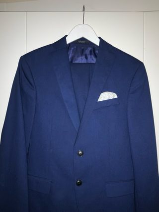 Traje Azul Zara