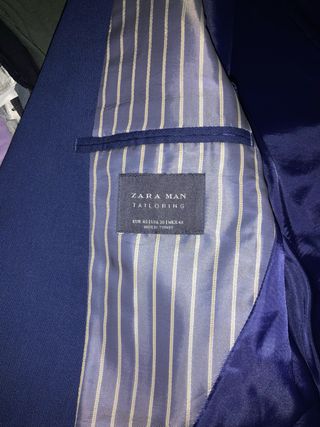 Traje Azul Zara
