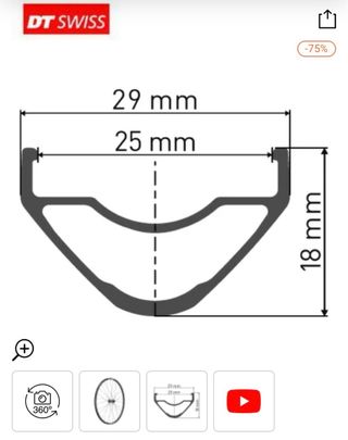 Llanta DT Swiss XR 1700 29 CL Disc
