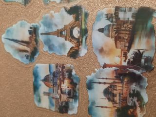 50 Adesivos Arquitetura Mundial - Edifícios