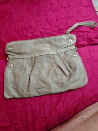 Borsello portafoglio beige