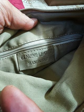 Borsello portafoglio beige