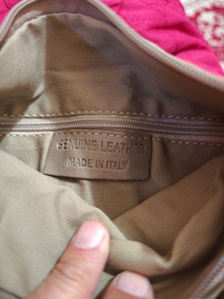 Borsello portafoglio beige