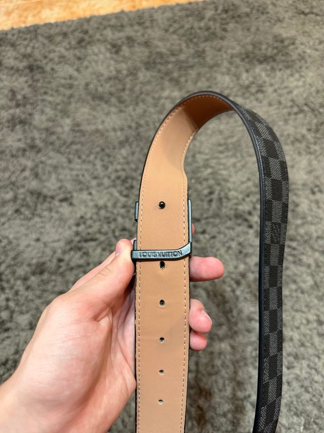 Cinturón Louis Vuitton Damier Marrón