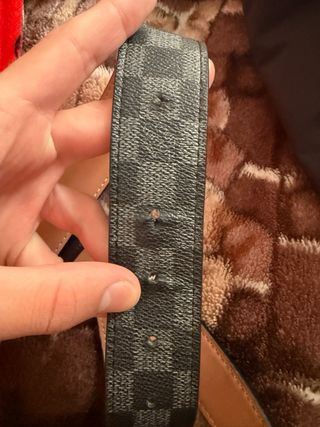 Cinturón Louis Vuitton Damier Marrón