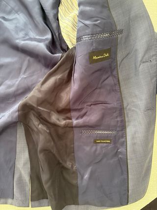 Traje Massimo Dutti Azul