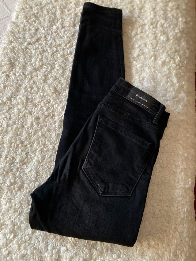 Pantalón Vaquero Stradivarius Negro Talla 34