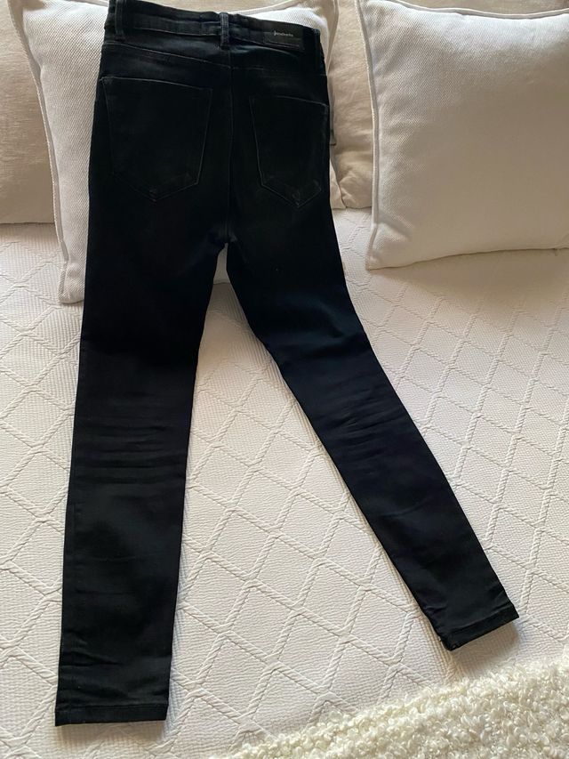 Pantalón Vaquero Stradivarius Negro Talla 34