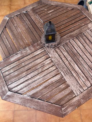 Mesa de teca para terraza - A reparar