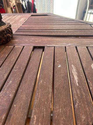 Mesa de teca para terraza - A reparar