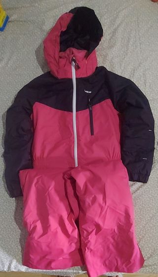 Mono de nieve rosa y azul