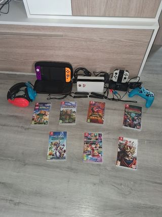 Nintendo Switch OLED White + Giochi e accessori