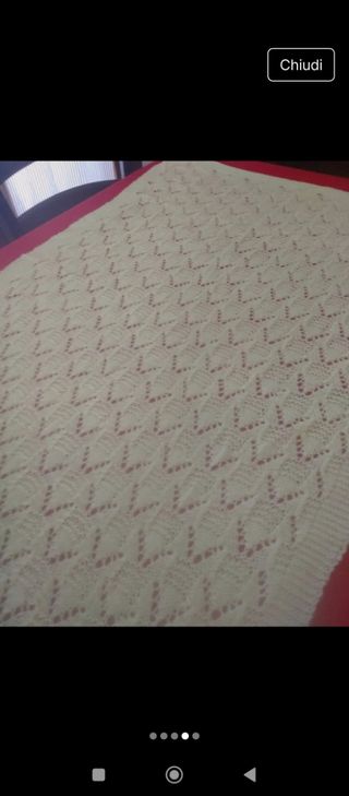 Copertina per culla in maglia