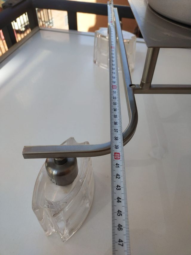 Lámpara de techo moderna metal y cristal