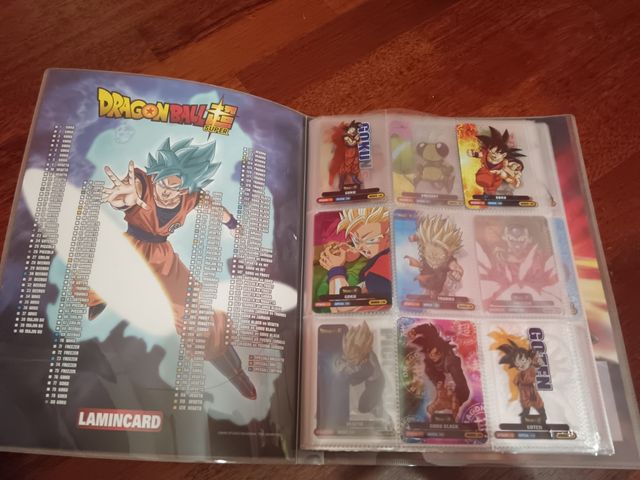 Album Lamicards Dragon Ball Super incompleto