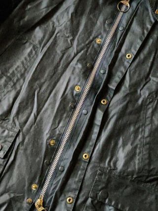 CHAQUETON "BARBOUR" AZUL  MOD. BEDALE JAKET T-42