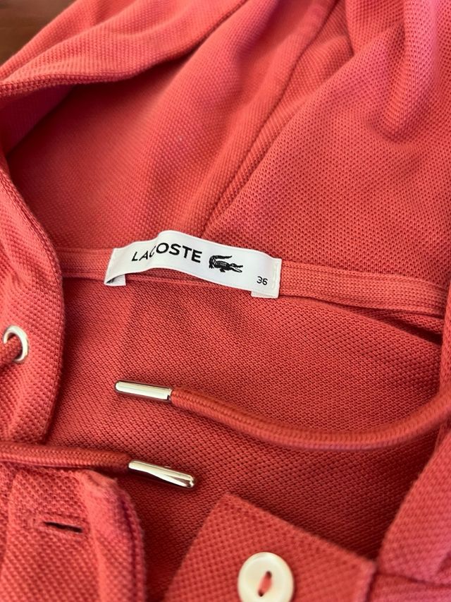 Polo Lacoste Rojo Mujer Talla 36