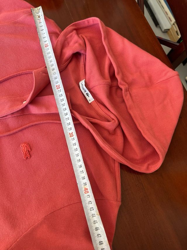 Polo Lacoste Rojo Mujer Talla 36