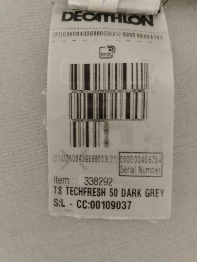 T-shirt Quechua Grigia