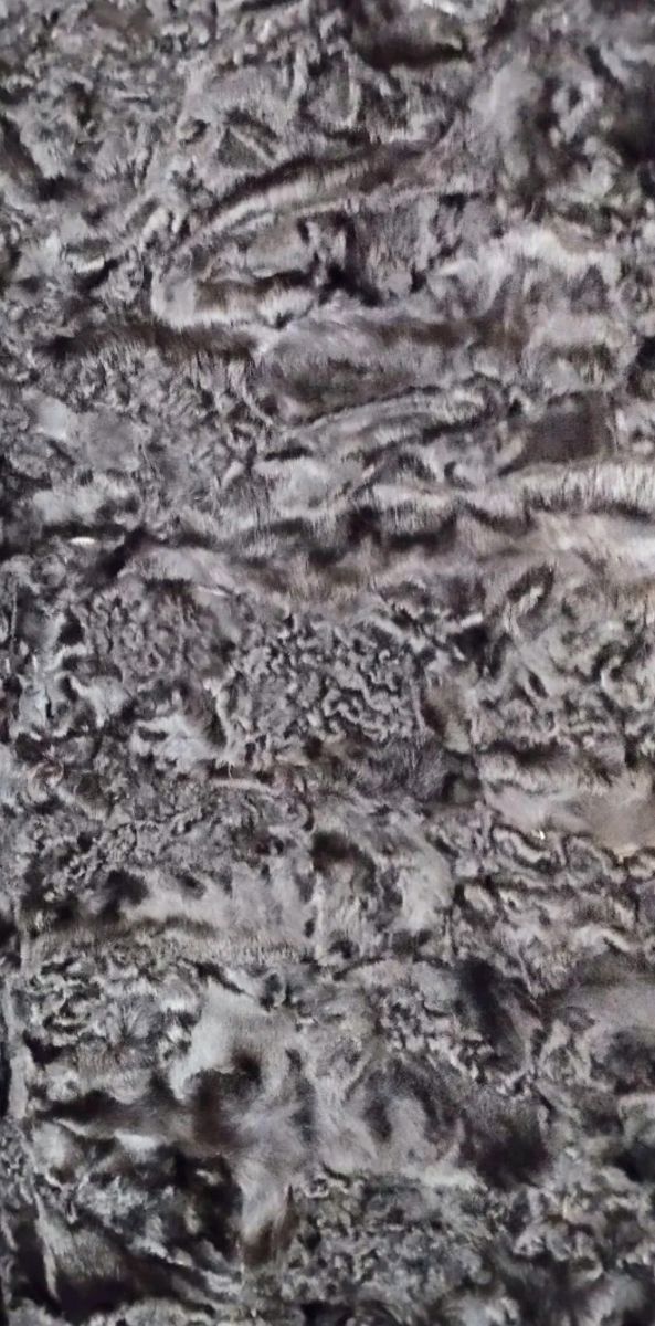 Abrigo Astrakán Negro. Talla XL