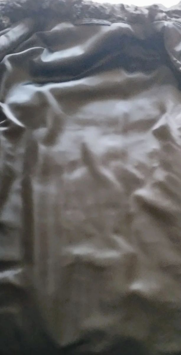 Abrigo Astrakán Negro. Talla XL