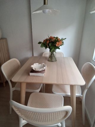Mesa Nórdica Madera Beige